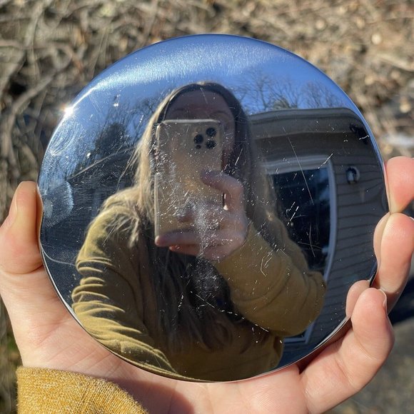 4 1/2" Chrome Plated CLOCK PARTS Pendulum Bob 20th C. VINTAGE - Picture 10 of 14